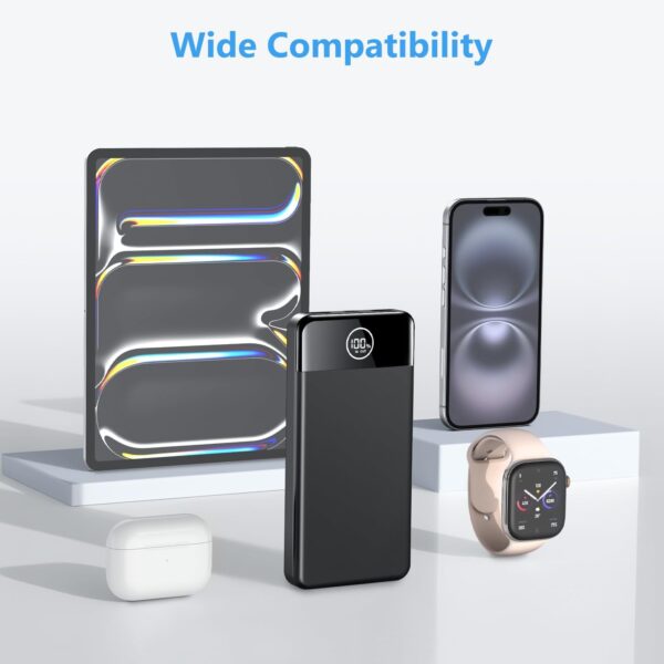 Power Bank Fast Charging 26800mAh, Portable Charger PD22.5W, PD3.0 QC4.0 USB-C/USB-A Output, Phone Battery Pack for iPhone 16 15 14 13 Plus Pro Max Mini, Glaxy - Image 3
