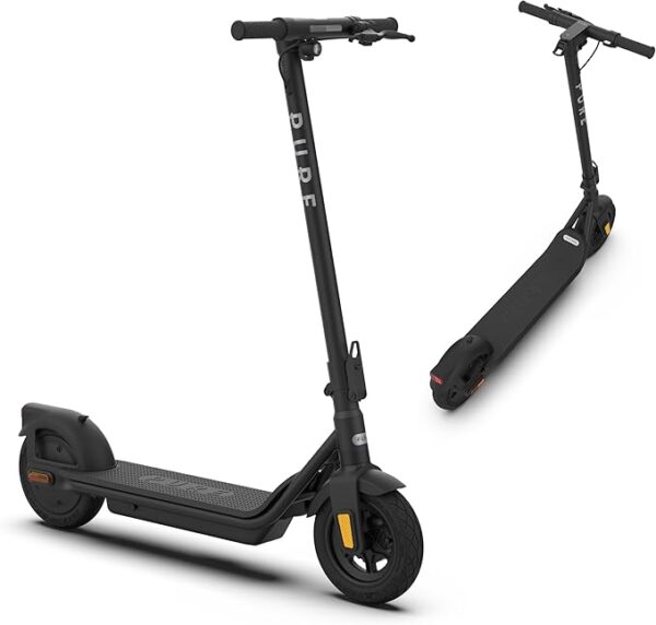 Pure Air Electric Scooter Adult, Lightweight Foldable Electric Scooters, E Scooter with 10" Tubeless Tyres