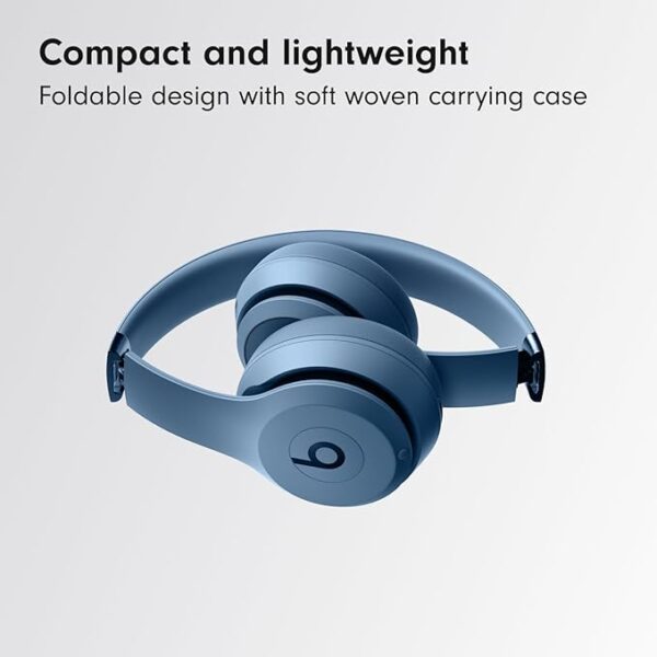 Beats Solo 4 – Wireless Bluetooth On-Ear Headphones, Apple & Android Compatible, Up to 50 hours of Battery Life – Slate Blue - Image 5