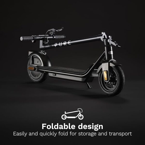 Pure Air Electric Scooter Adult, Lightweight Foldable Electric Scooters, E Scooter with 10" Tubeless Tyres - Image 4