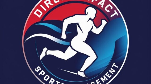 Bold Logo with Red and Blue Gradient