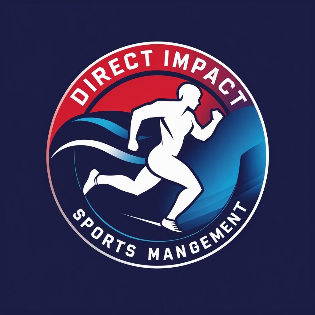 Bold Logo with Red and Blue Gradient