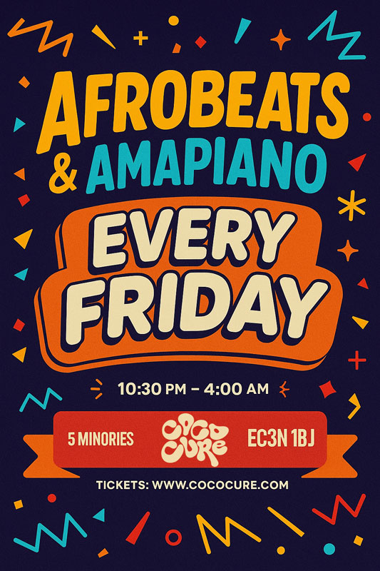 12-09-2025-Afrobeats & Amapiano In The City Every Friday