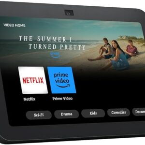 Echo Show 8 (Newest gen) | HD smart touchscreen with spatial audio, smart home hub and Alexa | Charcoal